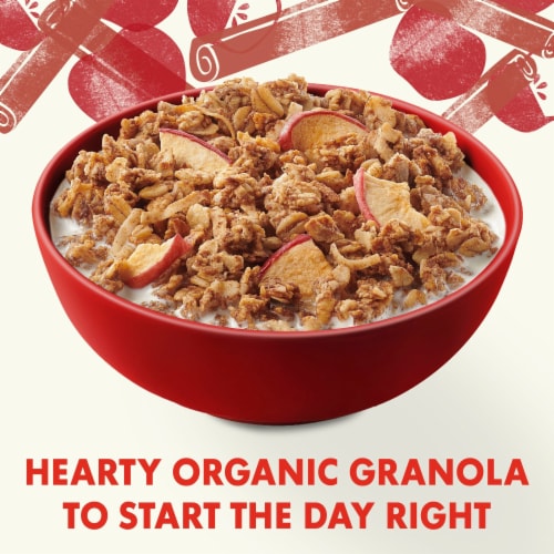 Cascadian Farm Organic® No Added Sugar Cinnamon Apple Granola Perspective: back
