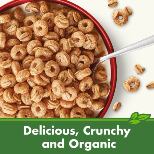 Cascadian Farm Organic Cinnamon Oat Clusters Breakfast Cereal Perspective: back