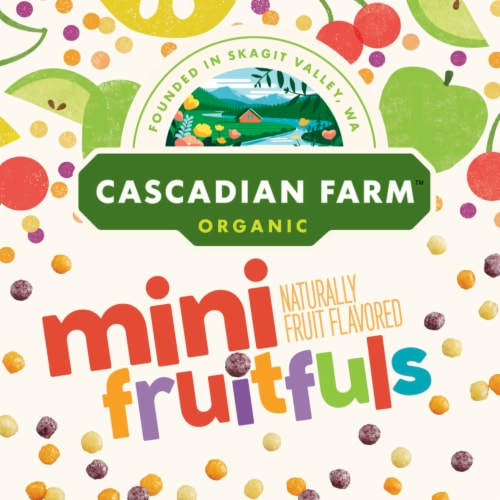 Cascadian Farm Organic Mini Fruitfuls Cereal Perspective: back