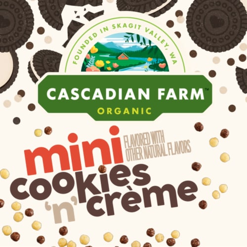 Cascadian Farm Organic Mini Cookies ‘n’ Creme Cereal Perspective: back