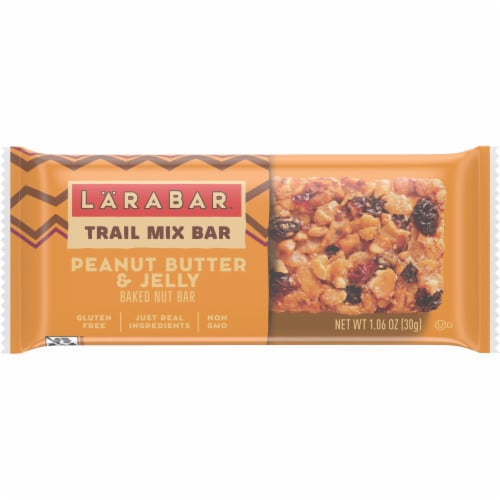 Larabar Trail Mix Peanut Butter and Jelly Baked Nut Bar Perspective: back
