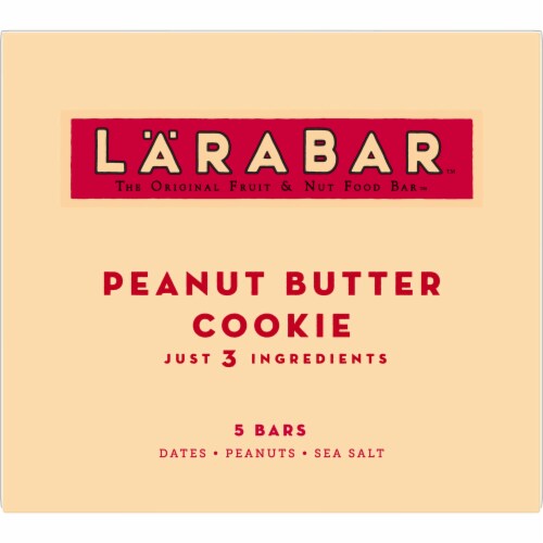 Larabar Peanut Butter Cookie Fruit and Nut Bars Perspective: back
