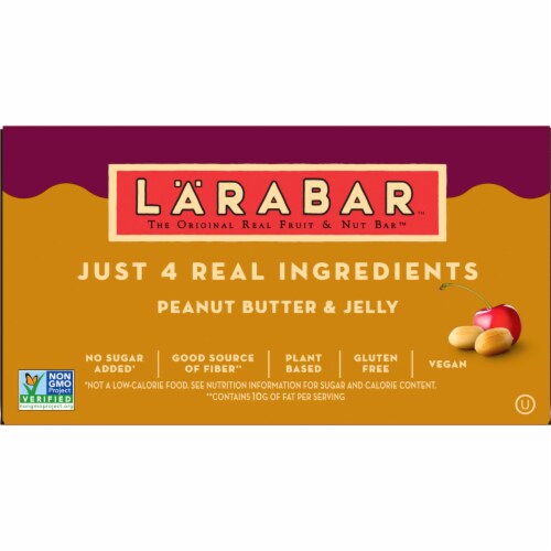Larabar Peanut Butter & Jelly Bars Perspective: back