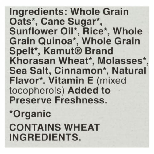 Cascadian Farm Organic Ancient Grains Granola Cereal Perspective: back