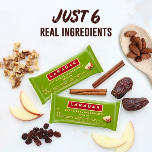 Larabar Gluten Free Vegan - Apple Pie Fruit & Nut Bars Healthy Pantry Snacks Perspective: back