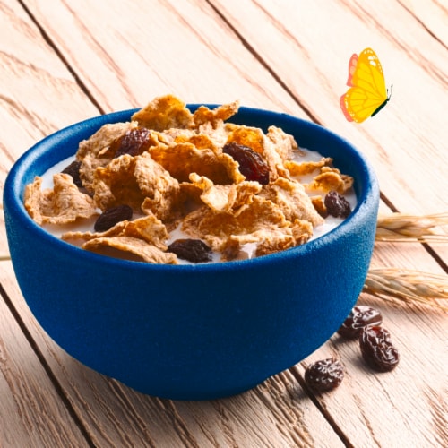 Cascadian Farm Organic Raisin Bran Cereal Perspective: back
