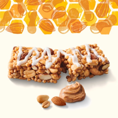 Cascadian Farm™ Organic Honey Roasted Nut Chewy Plant Protein Bars Perspective: back