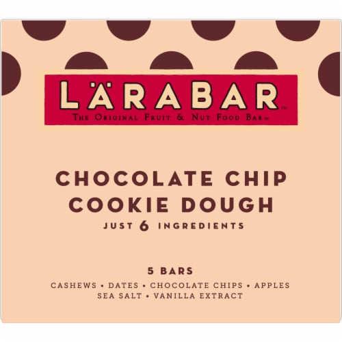 Larabar Chocolate Chip Cookie Dough Fruit and Nut Bars Perspective: back