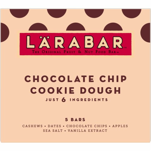 Larabar Chocolate Chip Cookie Dough Fruit and Nut Bars Perspective: back