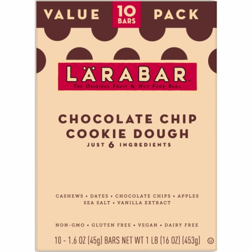 Larabar™ Chocolate Chip Cookie Dough Fruit & Nut Bars Perspective: back