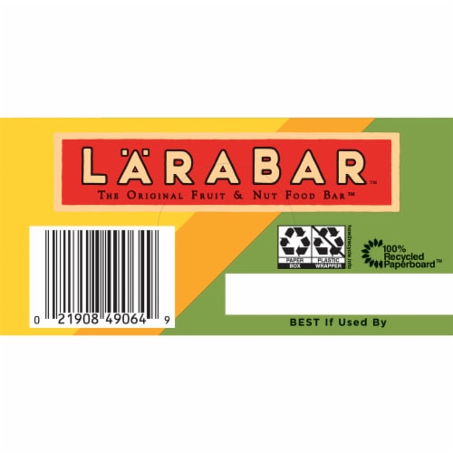 Larabar Fruits + Greens Pineapple Kale Cashew Fruit & Nut Bars Perspective: back