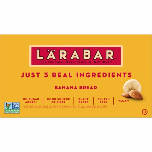 Larabar Banana Bread Fruit and Nut bars Perspective: back