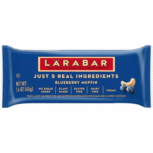 Larabar Blueberry Muffin Fruit and Nut Bars Perspective: back