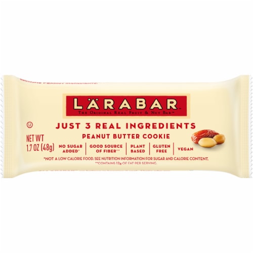 Larabar Peanut Butter Cookie Fruit and Nut Bars Perspective: back