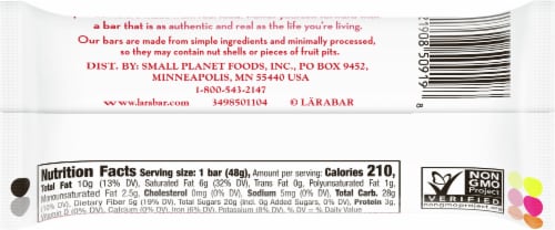 Larabar™ Coconut Cream Pie Fruit and Nut Bar Perspective: back