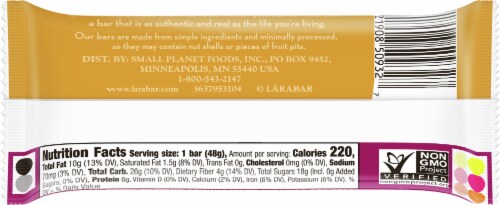LaraBar™ Peanut Butter and Jelly Nutrition Bar Perspective: back
