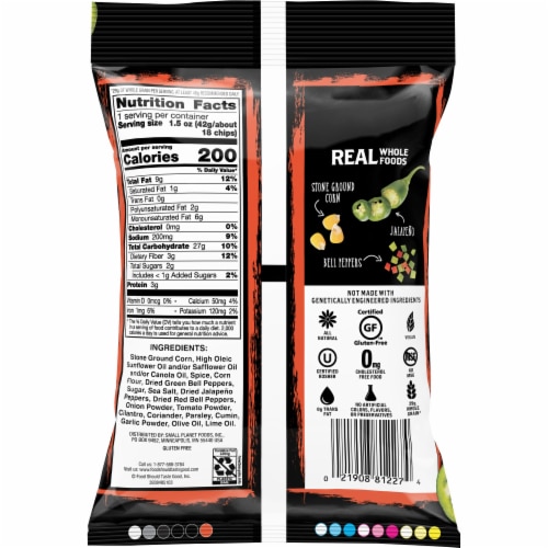 Food Should Taste Good Jalapeno Tortilla Chips Perspective: back