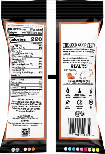 Food Should Taste Good™Sweet Potato Tortilla Chips Perspective: back