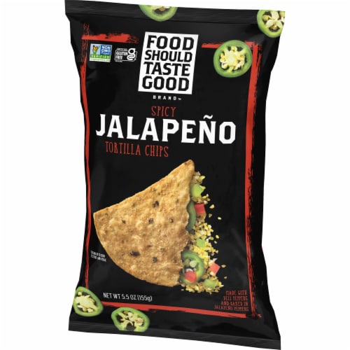 Food Should Taste Good Gluten Free Jalapeno Tortilla Chips Perspective: back