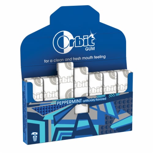 Orbit® Sugar Free Peppermint Chewing Gum Perspective: back