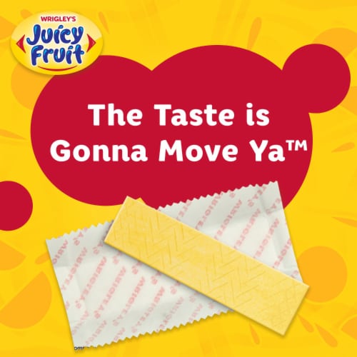 JUICY FRUIT Original Bubble Gum Single Pack Perspective: back