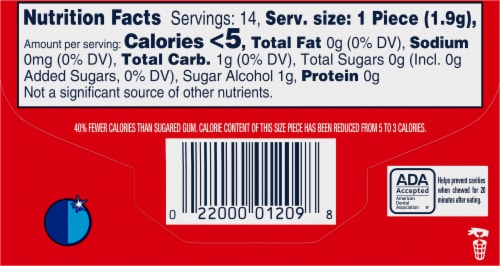 Orbit® Strawberry Sugarfree Gum Perspective: back