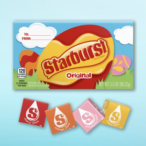 Starburst Easter Original Fruit Chews Chewy Candy Theater Box Perspective: back