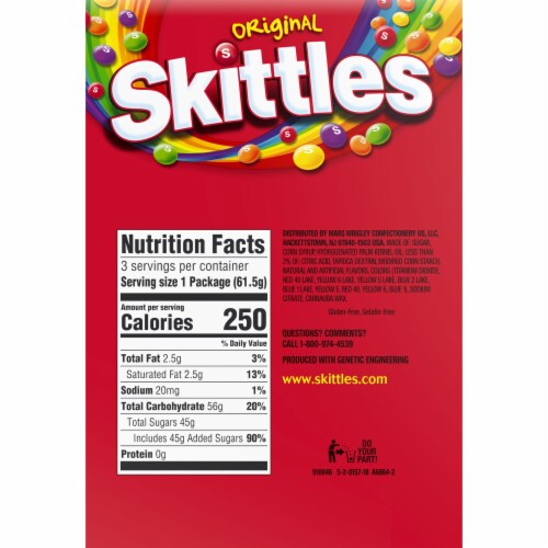 SKITTLES Holiday Candy Storybook Christmas Stocking Stuffers Perspective: back