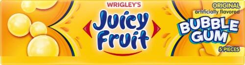 Juicy Fruit® Original Bubble Gum Pack Perspective: back