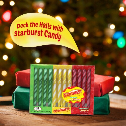 STARBURST Assorted Holiday Candy Canes Perspective: back