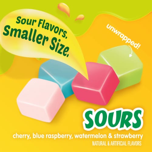 Starburst Minis Sours Candy Fruit Chews Grab N Go Bag Perspective: back