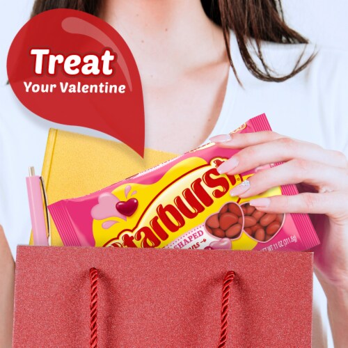 Starburst Heart Shaped Jelly Beans Valentine's Day Chewy Candy Perspective: back