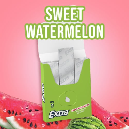 EXTRA Watermelon Sugar Free Chewing Gum Perspective: back