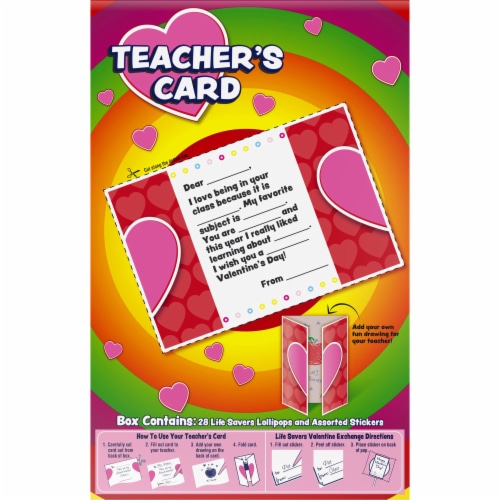 Life Savers® Valentine's Lollipop Exchange Kit Perspective: back