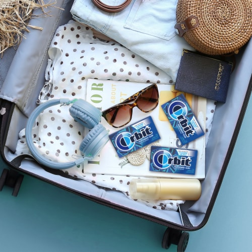 Orbit® Peppermint Sugar Free Chewing Gum Packs Perspective: back