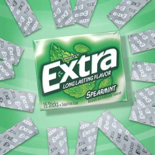 Extra® Spearmint Sugar-Free Gum Perspective: back