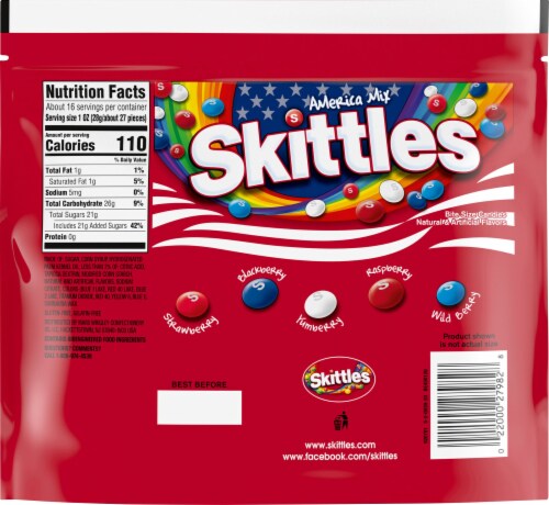 Skittles America Mix Pouch Perspective: back