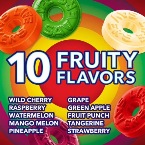 Life Savers Fruit Variety Hard Candy Individually Wrapped Sharing Size Bag Perspective: back