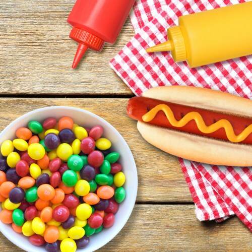 Skittles Original Summer Chewy Candy Party Size Candy Bag Perspective: back