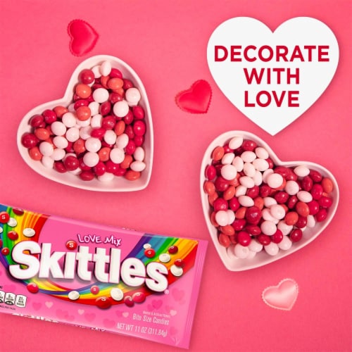Skittles Love Mix Valentine Bite Size Candies Perspective: back