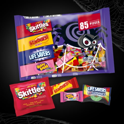 Skittles & Starburst & Life Savers Gummy & Hubba Bubba Halloween Candy