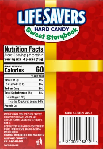 Life Savers® Sweet Story Book Holiday Hard Candy Perspective: back
