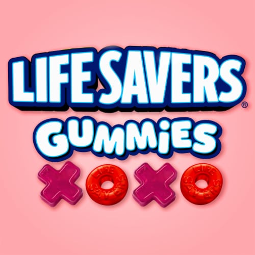Life Savers Wild Berries Gummies Valentines Day Candy Heart Box Perspective: back