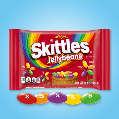 Skittles Original Jelly Beans Easter Candy Bag Perspective: back
