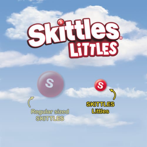 Skittles Littles Original Chewy Summer Candy Grab N Go Bag Perspective: back