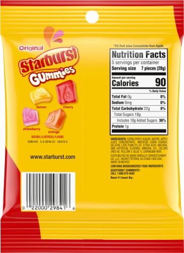 Starbust® Original Gummies Perspective: back