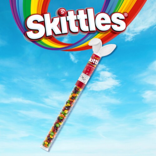 Skittles Original Chewy Easter Candy Bunny Easter Basket Cane Perspective: back