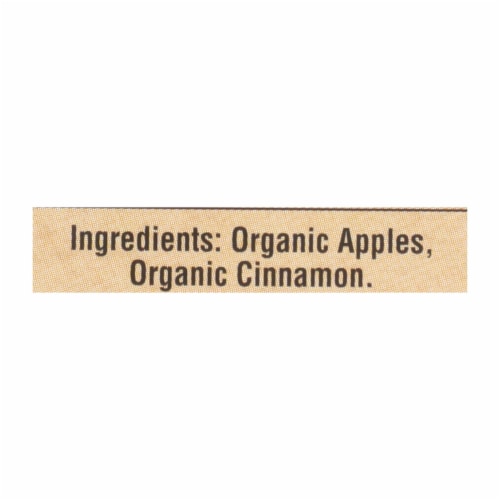 North Coast Organic Apple Sauce Cinnamon Perspective: back