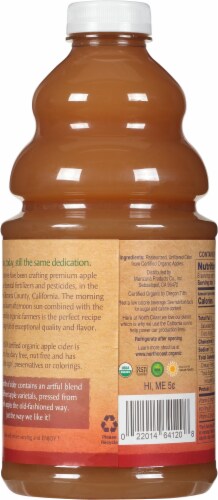 North Coast® Organic Apple Cider Perspective: back