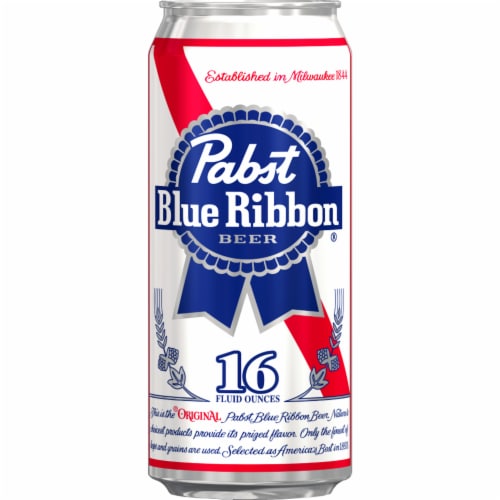 Pabst Blue Ribbon® Beer Perspective: back